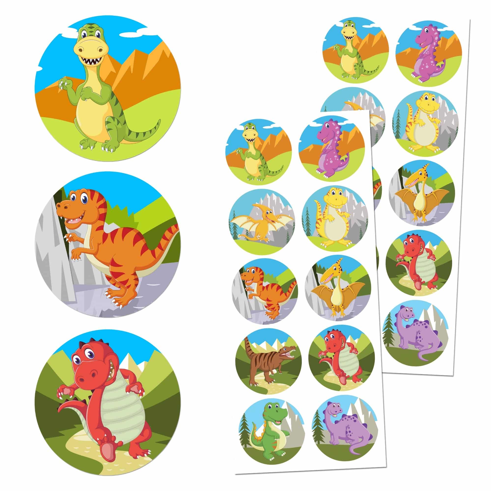 Dinosaur - Kids' Sticker Set - TownStix